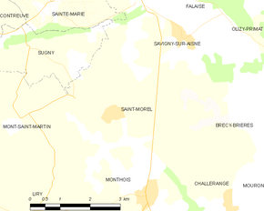 Poziția localității Saint-Morel