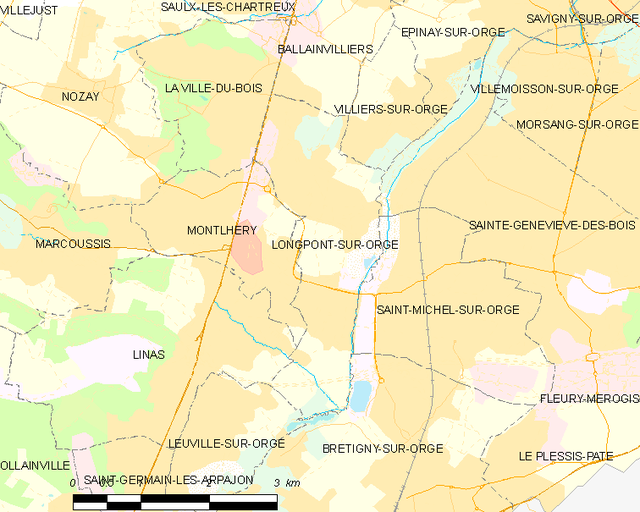 Longpont-sur-Orge só͘-chāi tē-tô͘ ê uī-tì