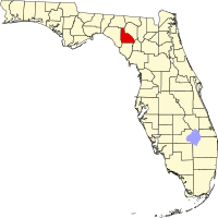 Map of Florida highlighting Lafayette County.svg