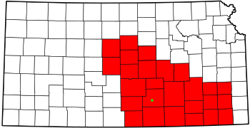 Map of National Weather Service Wichita CWA.svg