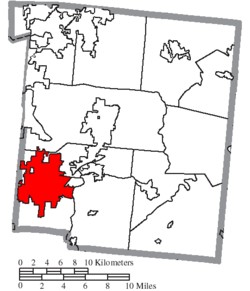 Location of Mason in Warren County
