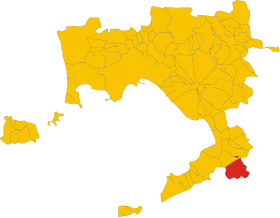 Map of comune of Agerola (Metropolitan City of Naples, region Campania, Italy).svg