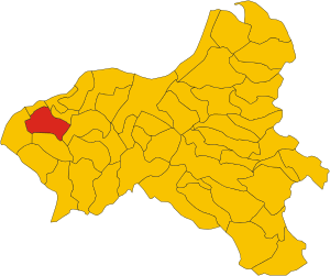 Map of comune of Drapia (province of Vibo Valentia, region Calabria, Italy).svg