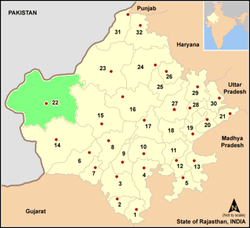 राजस्थानराज्ये जैसलमेरमण्डलम्