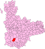 Localisation de Villaverde de Medina