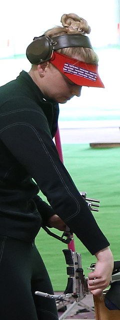 Maria Martynova at the 2020 Summer Olympic Games 50m rifle 3 position, July 27, 2021 in Tokyo, Japan. (51349821545) (cropped).jpg