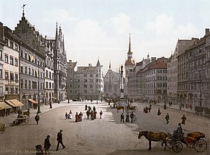 München Marienplatz: Lage, Geschichte, Mittelpunkt der Entfernungsmessung