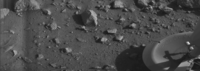 The first picture taken by the Viking lander from Mars Mars Viking 12a001.png