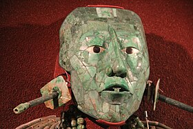 Masque funéraire du roi Pakal de Palenque.