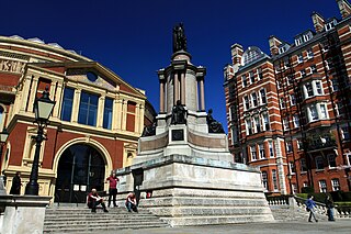 Memorial to the Great Exhibition monument in London commemorating the Great Exhibition of 1851