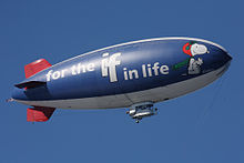 N615LG Blimp for MetLife