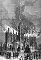 De brand in de kathedraal op 7 mei 1877