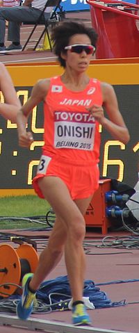 Misaki Onishi bei den Weltmeisterschaften 2015 in Peking