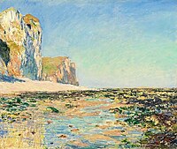 Beach and Cliffs at Pourville, Morning Effect Monet w787.jpg