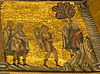 Mosaici del battistero, giuseppe 06 Viaggio di Giuseppe in Egitto con gli Ismaeliti.jpg