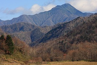 Mount Kamui (Urakawa-Hiroo) mountain in Hidaka Mountains, Hokkaido, Japan