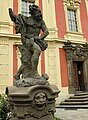 Čeština: Socha před Muzeem Antonína Dvořáka v Michnově letohrádku, Praha - Nové Město, ulice Ke Karlovu) English: Statue in front of the Musem of the Antonin Dvorak in Ke Karlovu Street, Prague, Czech Republic