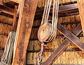 * Nomination Museummolen De Wachter (Zuidlaren) Wooden double pulley on the upper floor of the mill. --Agnes Monkelbaan 04:39, 16 July 2019 (UTC) * Promotion Good quality. --Isiwal 04:44, 16 July 2019 (UTC)