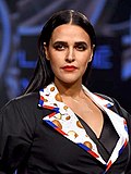 Thumbnail for File:Neha Dhupia, Lakme Fashion Week Summer-Resort 2020 (5) (cropped).jpg