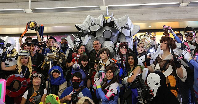 Cosplay of various Overwatch characters at New York Comic Con 2016