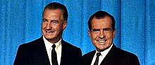 Nominees Agnew (left) and Nixon (right)