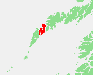 Location of Flakstadøy