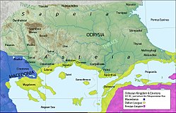 Vương quốc Odryssia vào thế kỉ thứ 4 TCN.