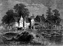 The Five Houses, a view of the Pest-Houses at Tothill Fields in 1796 Old and new London ; Wellcome L0000066.jpg