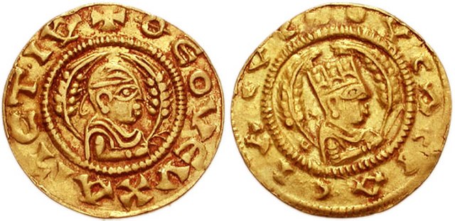 Aksumite gold coins.