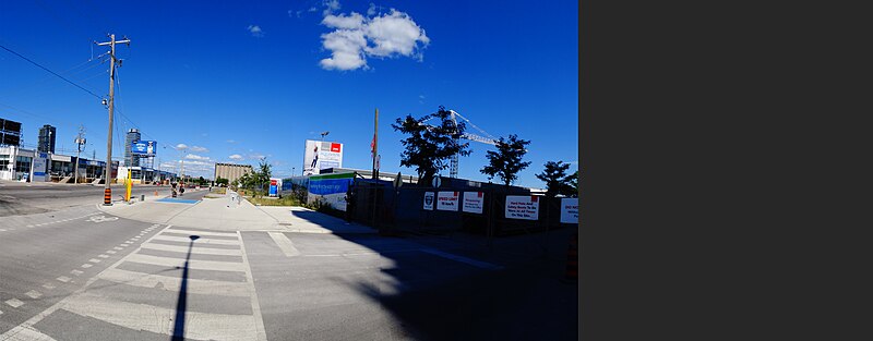 File:Panorama of the Aquavista construction site, south of the corner of Bonnycastle and Queen's Quay, 2016-08-07 (1) - panoramio.jpg