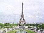 Der Eiffelturm, das Wahrzeichen von Paris
