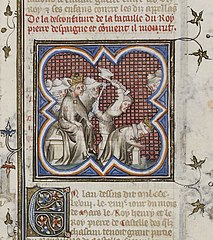 Peter I of Castile beheading by Henry II.