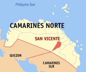 Mapa a pakabirukan ti San Vicente