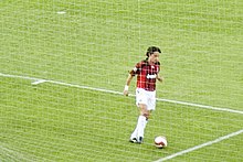 Inzaghi con la maglia del Milan nel campionato 2007-2008