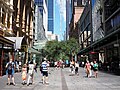 Looking south on Pitt Street Mall in 2016