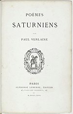 Vignette pour Poèmes saturniens