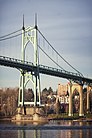 Портленд, Орегон — мост Святого Иоанна, вид на восточную башню с юго-запада.jpg