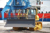 Bulldozer for solid waste management