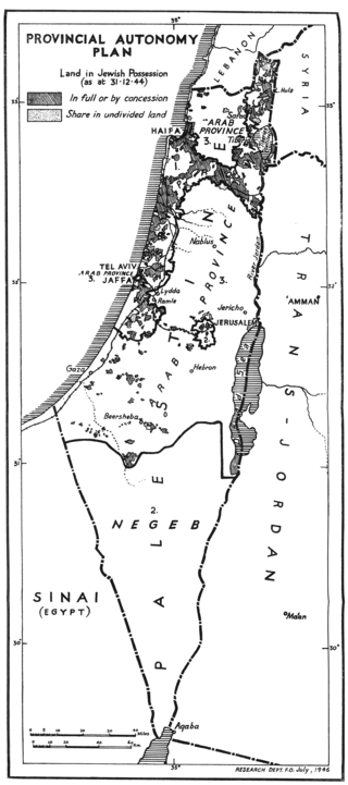 <span class="mw-page-title-main">Morrison–Grady Plan</span> 1946 joint Anglo-American plan for Mandatory Palestine