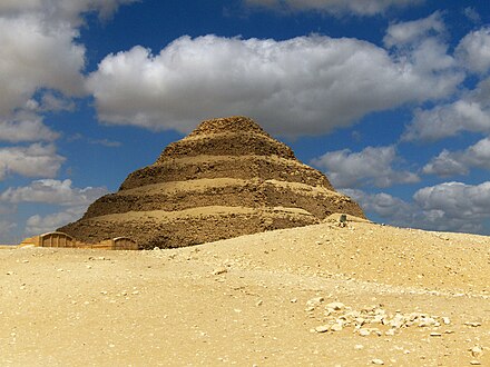 The famed stepped Pyramid of Djoser at Saqqara, the Memphis necropolis