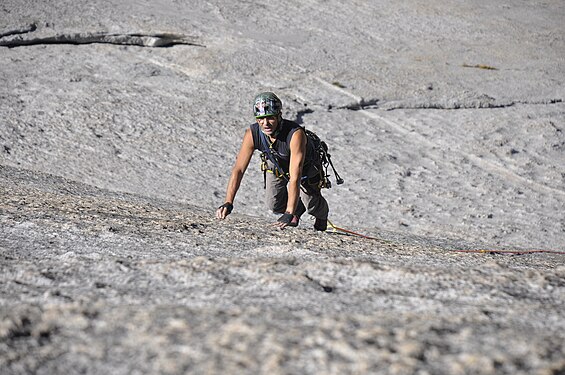 Slab climbing