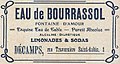 Réclame pour l'eau de Bourrassol (1913);