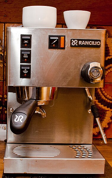 File:RANCILIO SILVIA espresso machine.jpg