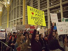 Rally for Refugees at DCA 1 February 2017