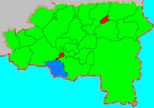 Ayuntamiento de Rechitsa en el mapa