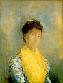 "Mujer con corpiño amarillo", 1899