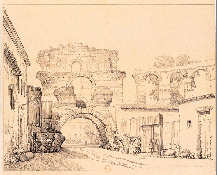 File:Restes de l'amphithéatre de Bordeaux (Claude-Félix-Théodore d'Aligny).jpg