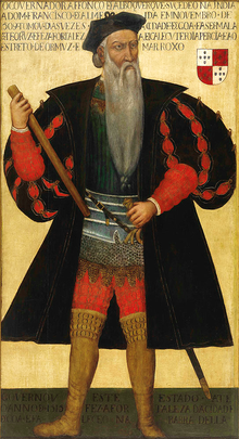 Second Portuguese governor of India Afonso de Albuquerque. Albuquerque is credited with laying the foundations of Portuguese power in Asia. Retrato de Afonso de Albuquerque (apos 1545) - Autor desconhecido.png