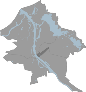 Placering af det centrale distrikt