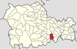 Location in Neamț County